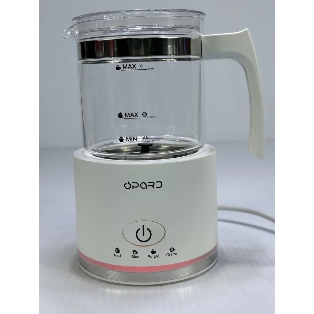 Opard Milk Frother Foam Milk Heater Model HS001-G Glass Carafe Cappuccino Works
